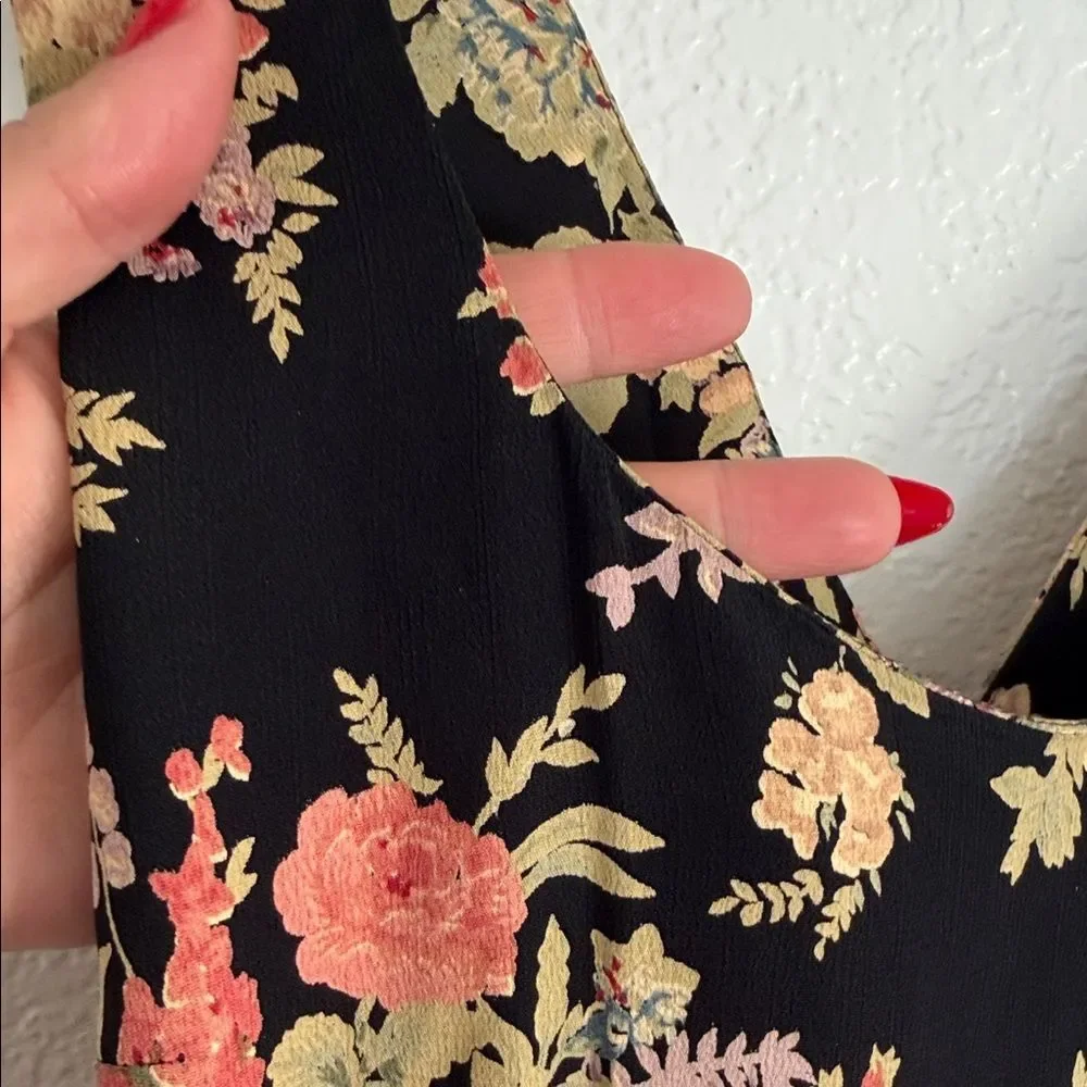 Vintage y2k Nanette Lepore Floral boho cottagecore fairycore tea Maxi Dress - Picture 8 of 14